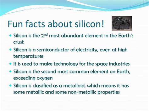 silicon atom|interesting facts about silicon.